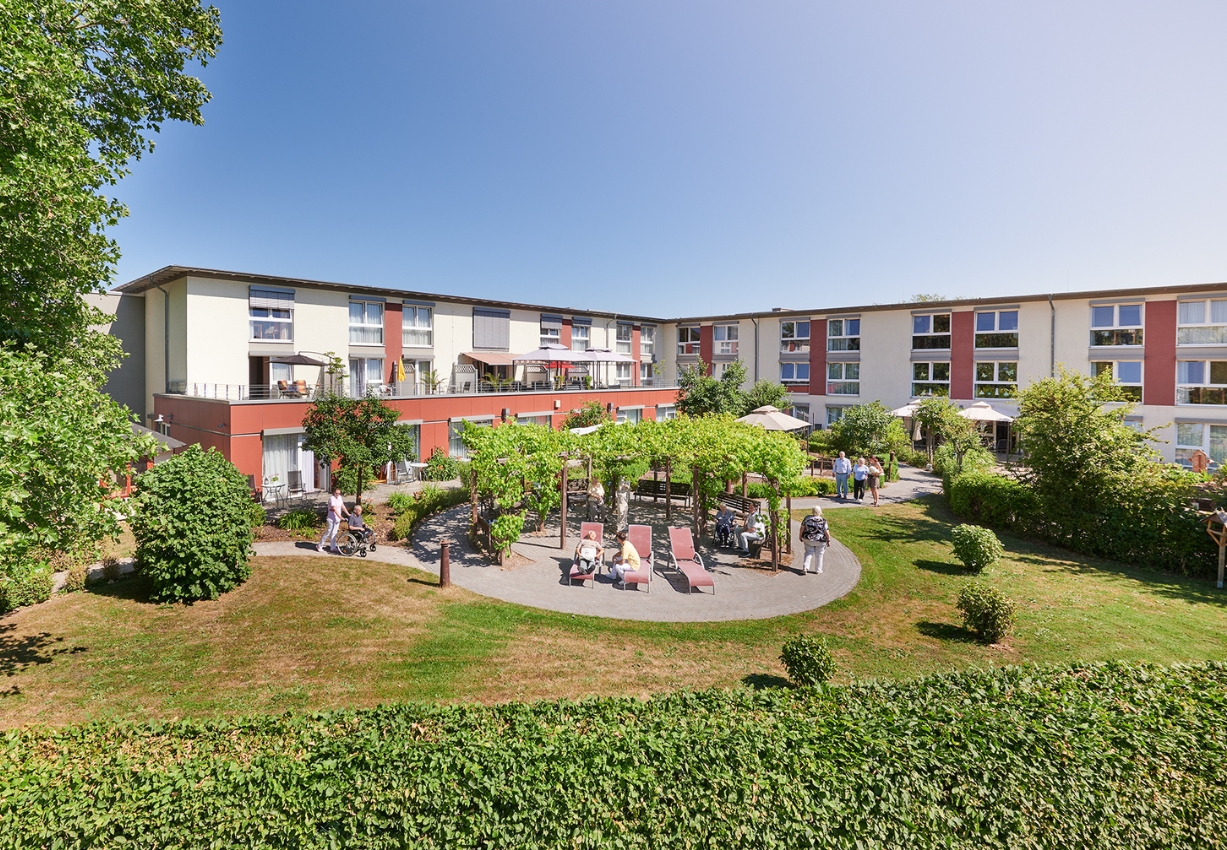 Der Garten des Pflegewohnstifts